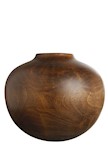 vase 30xh25 cm - walnut
